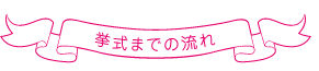 挙式までの流れ